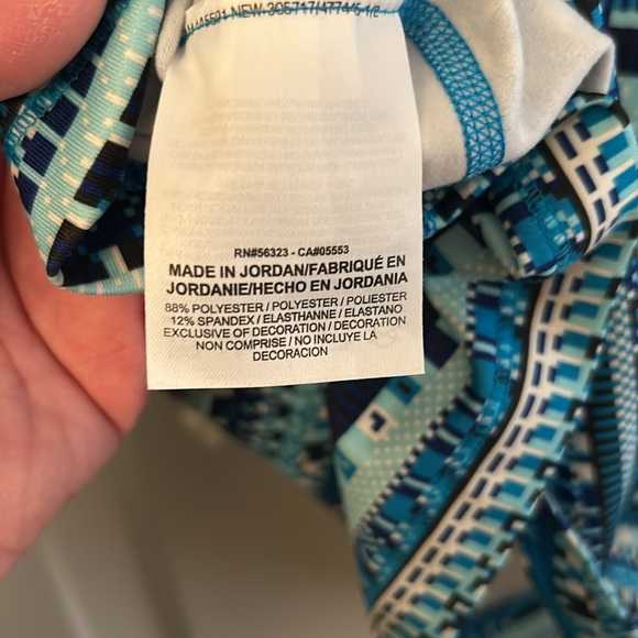 Nike Pro Dri Fit Geometric print 3/4 zipper pullover‎ Size M - Picture 6 of 7